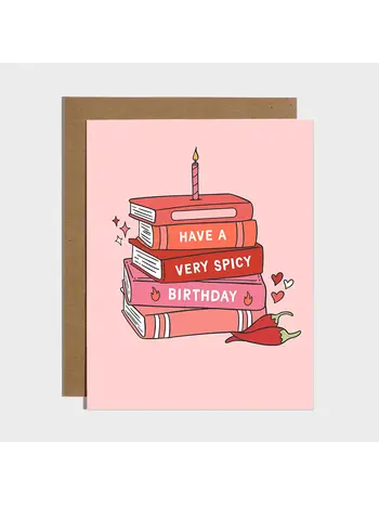 Brittany Paige Have A Spicy Bookish Birthday Card