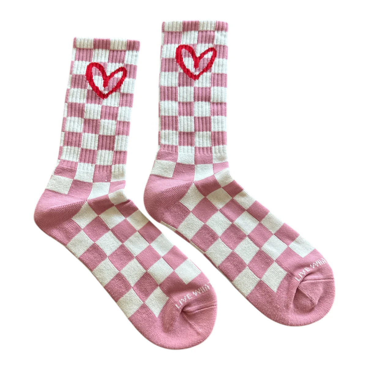 House of Shan Imperfect Heart Checkered Socks