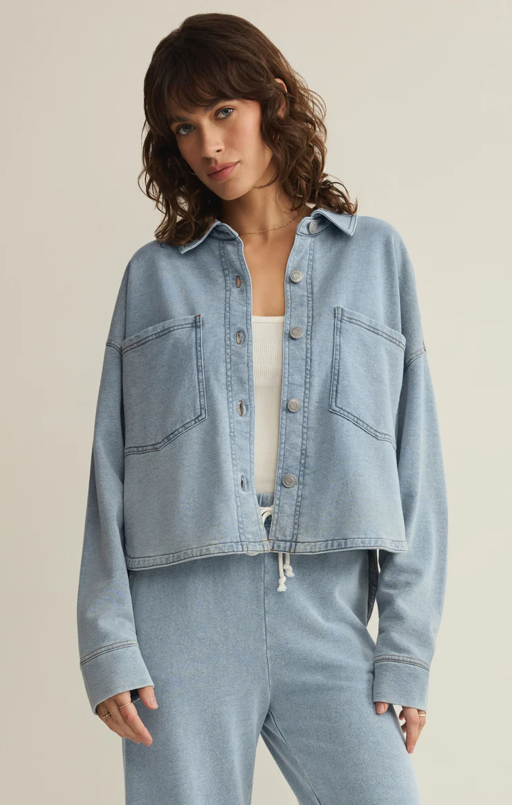 Z Supply All Day Cropped Knit Jacket