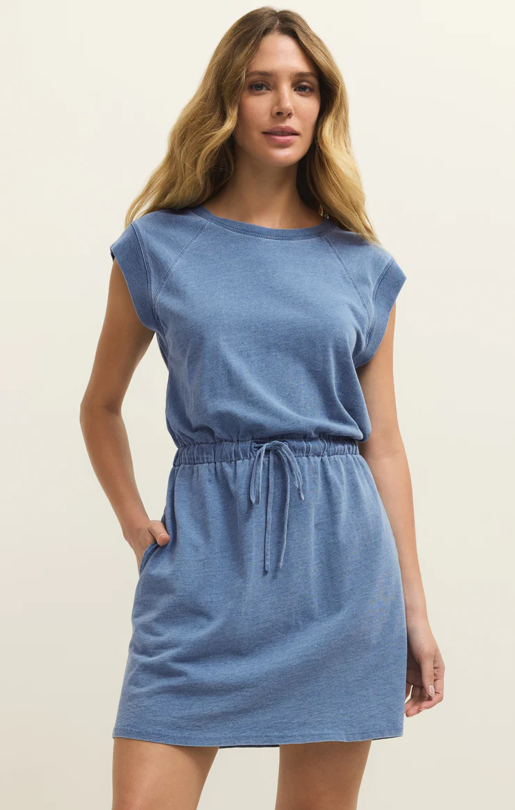 Z Supply Kalani Jersey Denim Dress