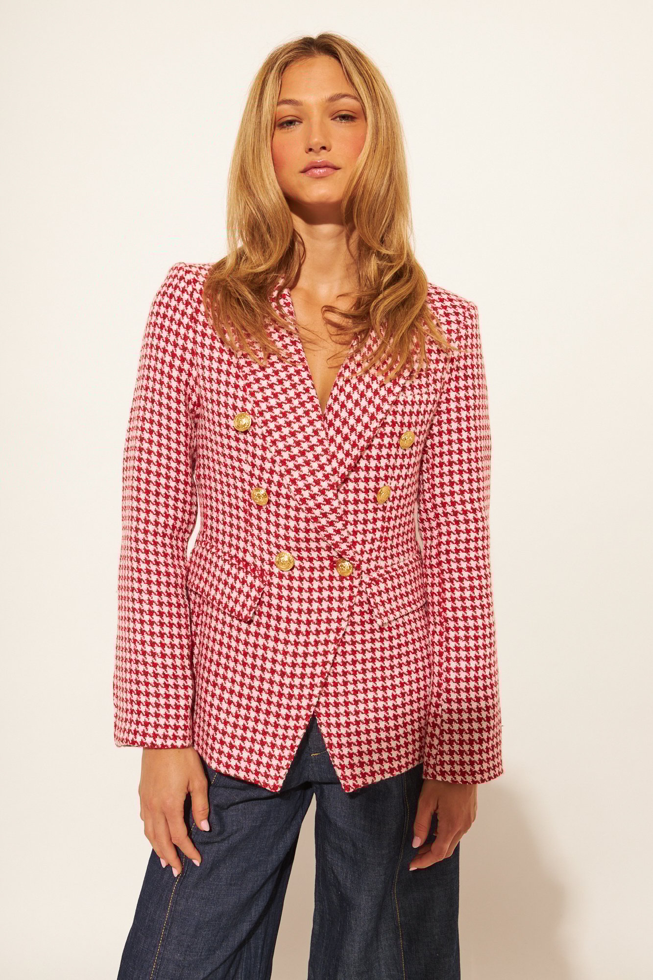 John + Jenn Laurent Houndstooth Blazer