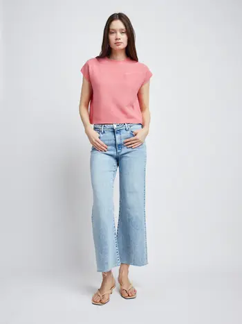 Self Contrast Gillian Sweater Tee