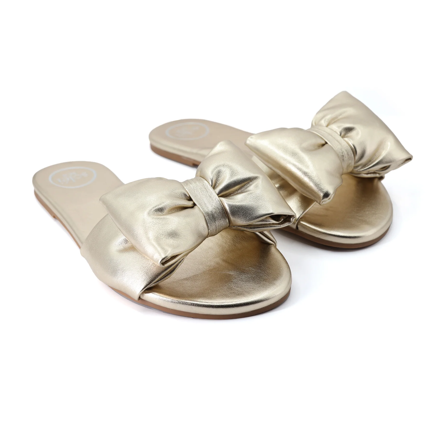 Solei Sea Rafie Bow Slide Sandal