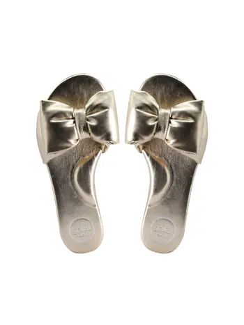 Solei Sea Rafie Bow Slide Sandal