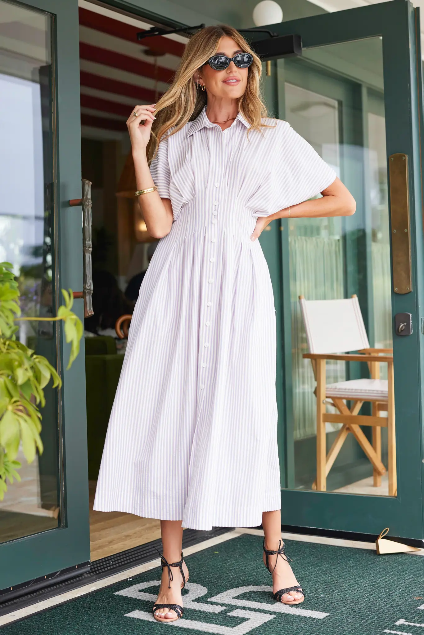 Bishop & Young Maude Waist Detail Shirt Dress