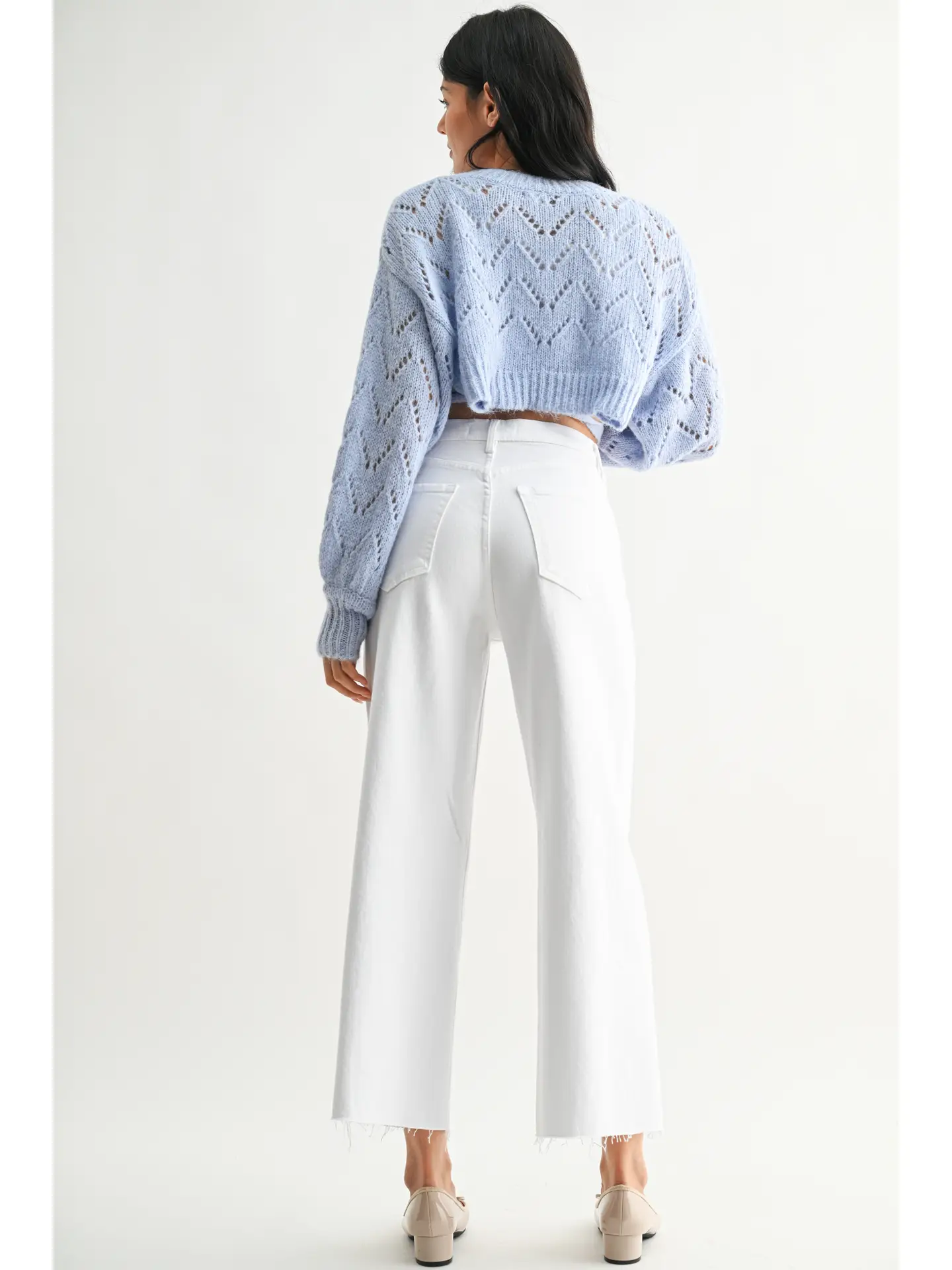 Just Black Denim Scissor Cut Wide Leg