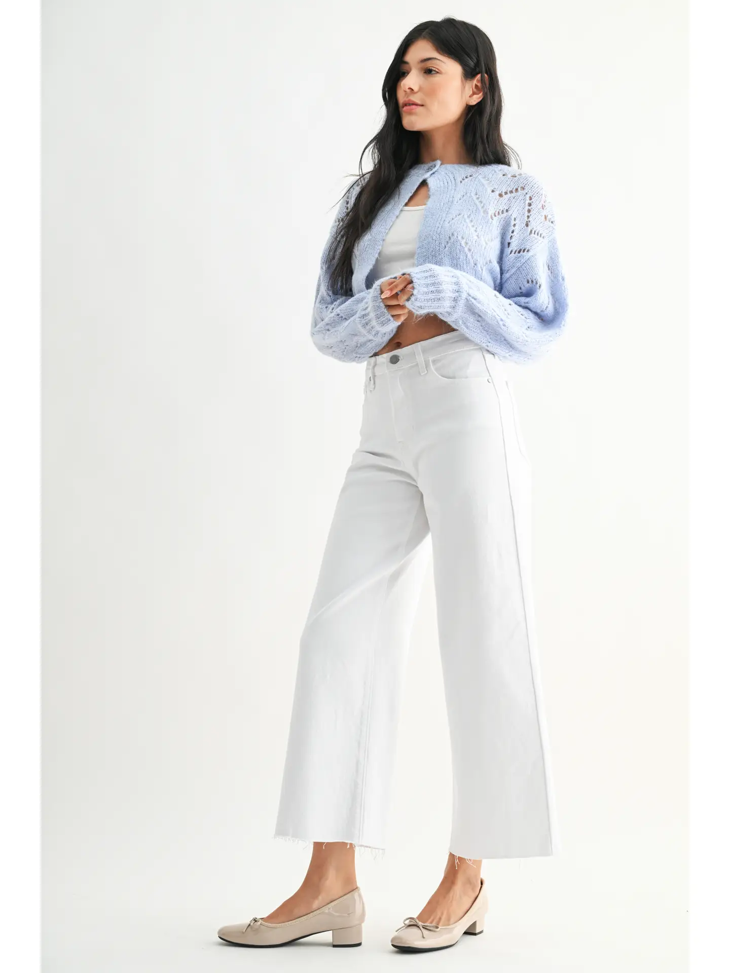 Just Black Denim Scissor Cut Wide Leg