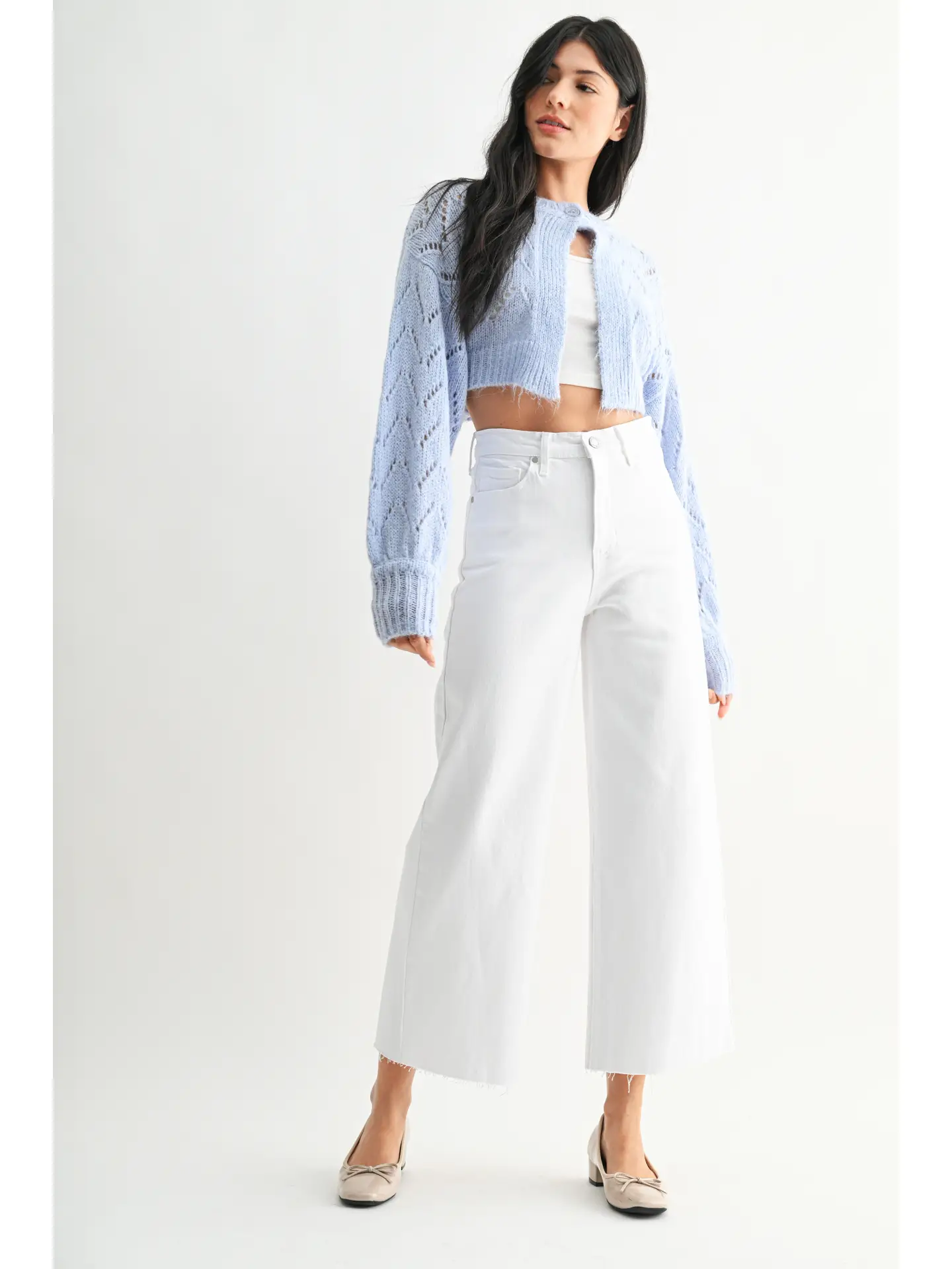 Just Black Denim Scissor Cut Wide Leg