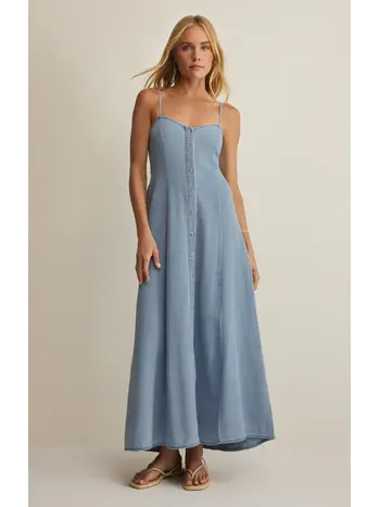 Z Supply Angel Eyes Twill Midi Dress