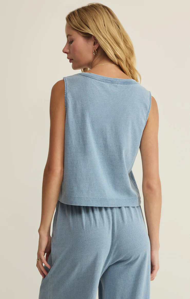 Z Supply Sloane V-Neck Denim Tank