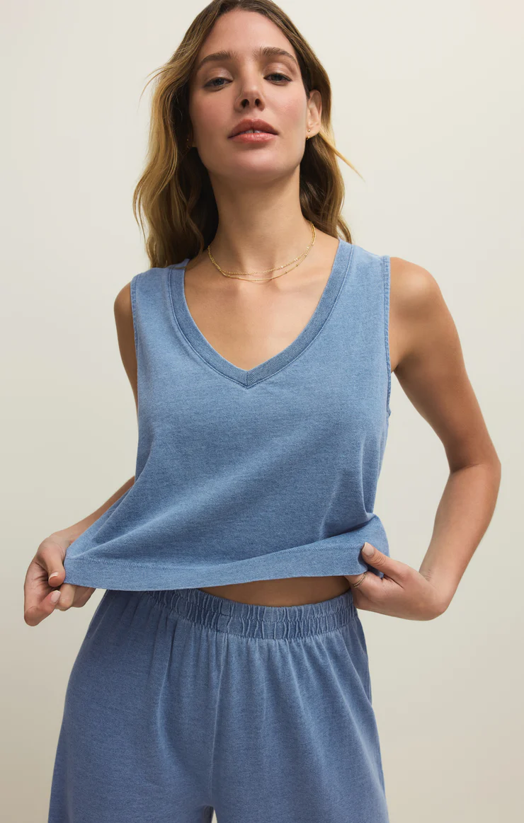 Z Supply Sloane V-Neck Denim Tank