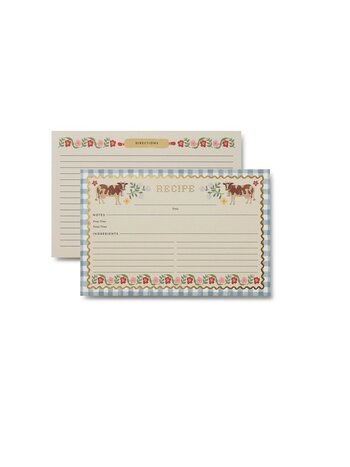 Rifle Paper Co Home Sweet Home Recipe Cards (Pack of 12)