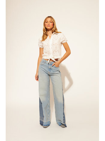 John + Jenn Niccolo Eyelet Top