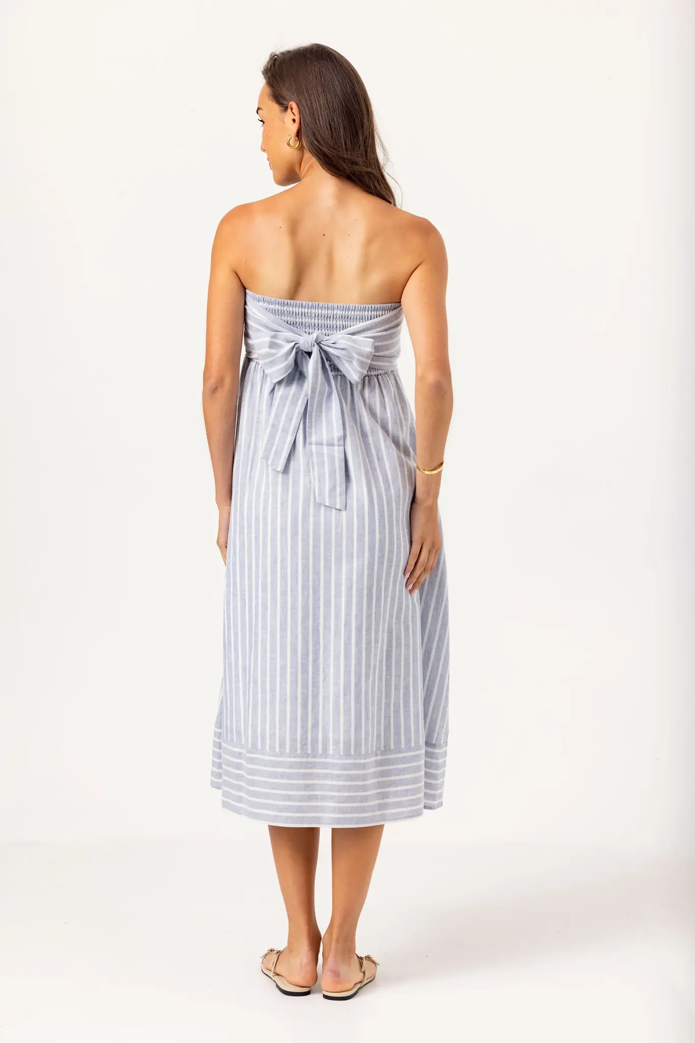Sundays Slate Stripe Kenny Dress