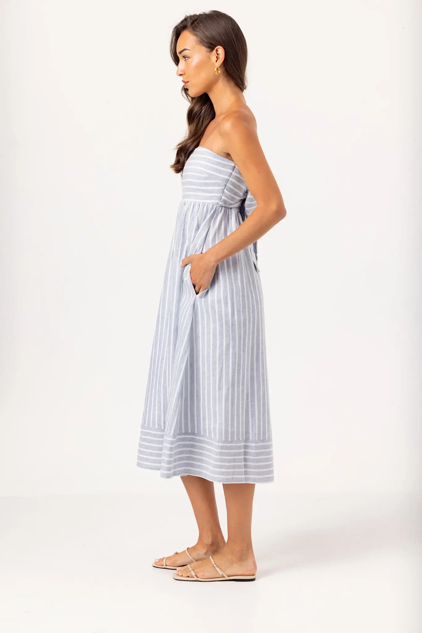 Sundays Slate Stripe Kenny Dress