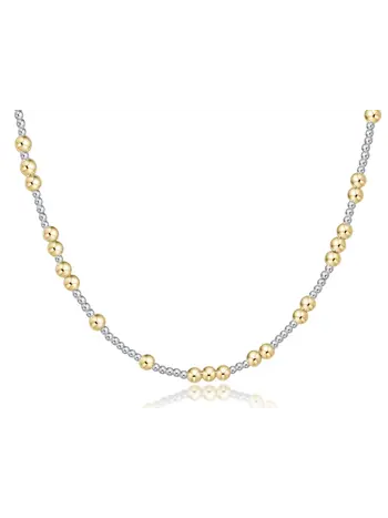 enewton 17" Choker Beaded-Hope Unwritten Mixed Metal 4MM