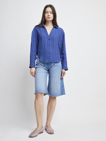 Self Contrast Brynn Slim Shirt