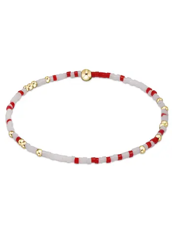 enewton Gameday Hope Unwritten Bracelet-Bright Red-White