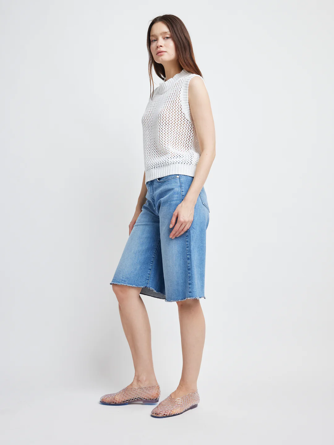 Self Contrast Dade Crop Sweater