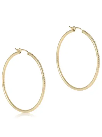 enewton Round Gold 2" Hoop-Textured