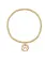 enewton Classic Gold 3MM Bracelet-Paw Print Gold Disc