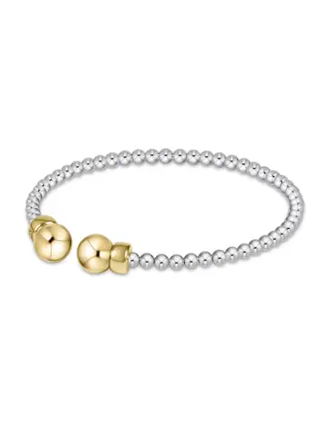 enewton Classic Mixed Metal 3MM Bead Cuff-Gold