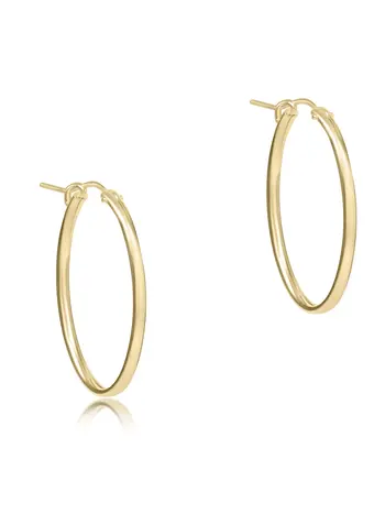 enewton Oval Gold 1" Hoop-Smooth