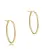 enewton Oval Gold 1" Hoop-Smooth