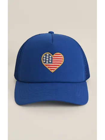 Z Supply Heart Flag Trucker Hat