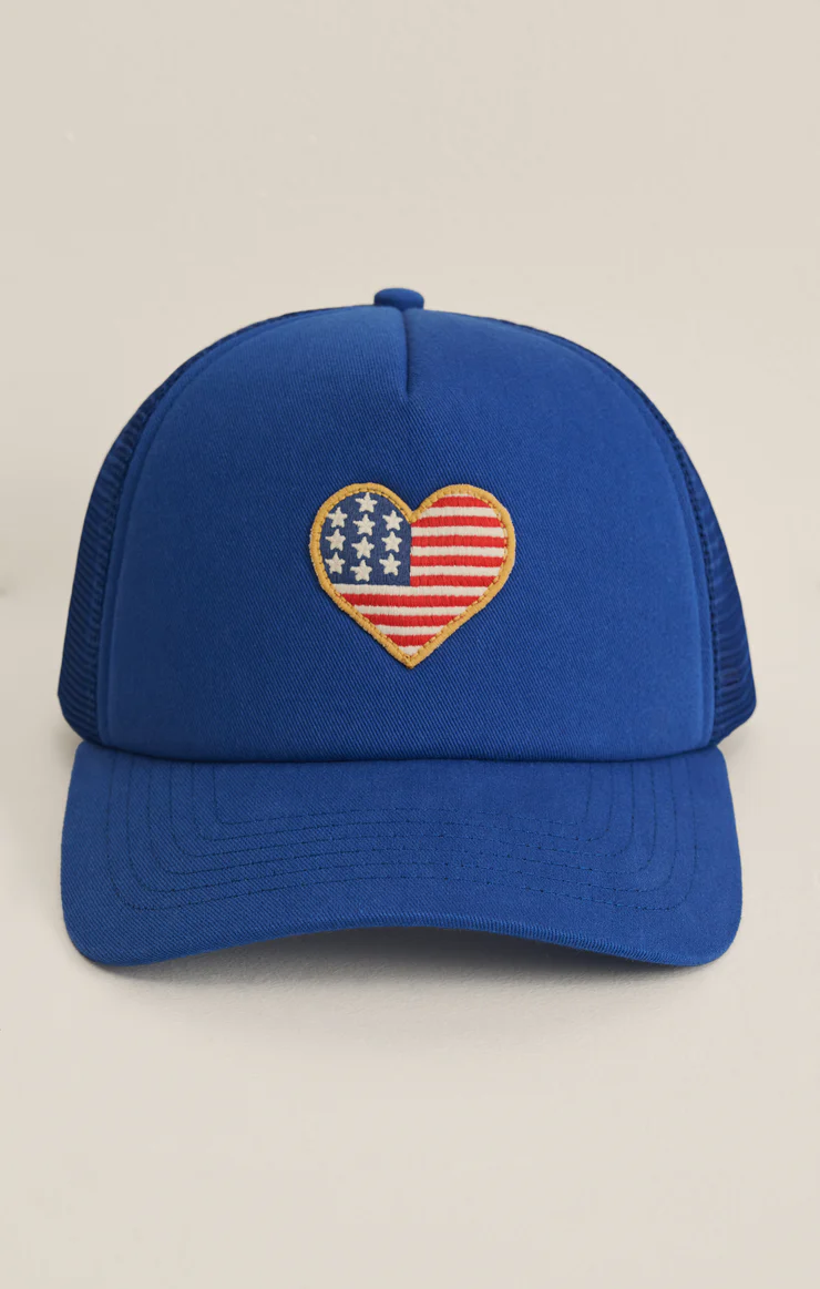 Z Supply Heart Flag Trucker Hat