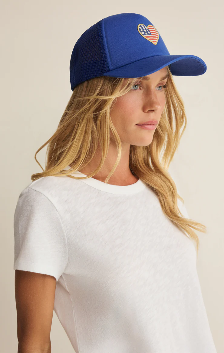 Z Supply Heart Flag Trucker Hat