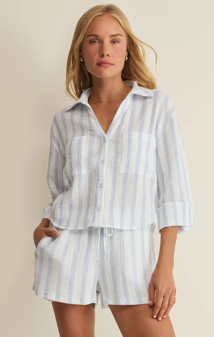 Z Supply Helena Striped Shirt