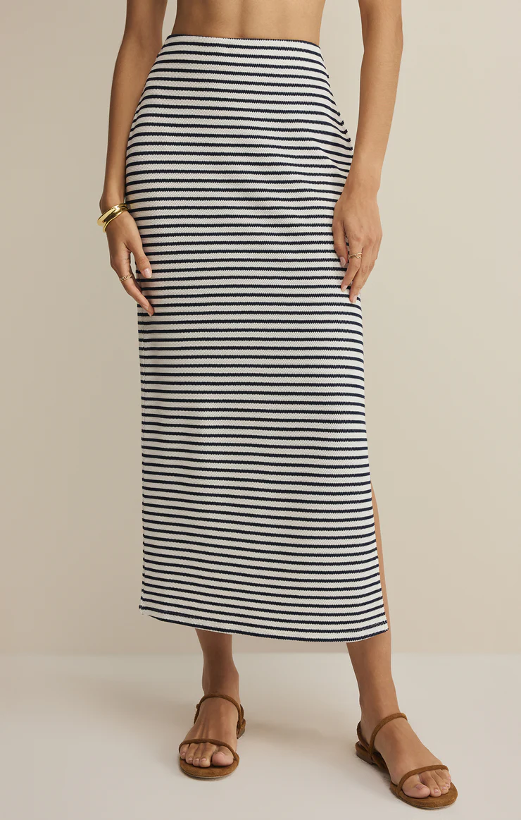 Z Supply Ainslie Stripe Midi Skirt