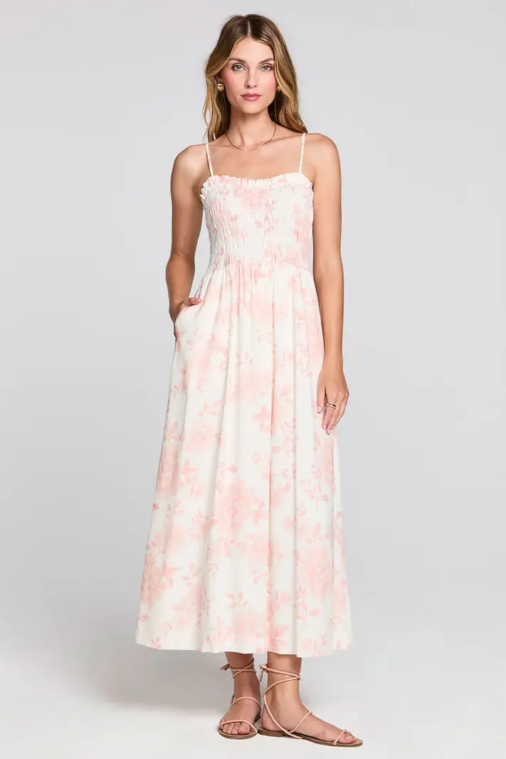 striped halter maxi dress Pink Striped Halter Maxi Dress