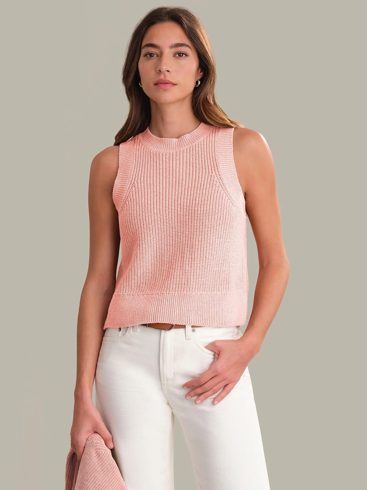 525 Sweaters Demi High Crew Neck Tank