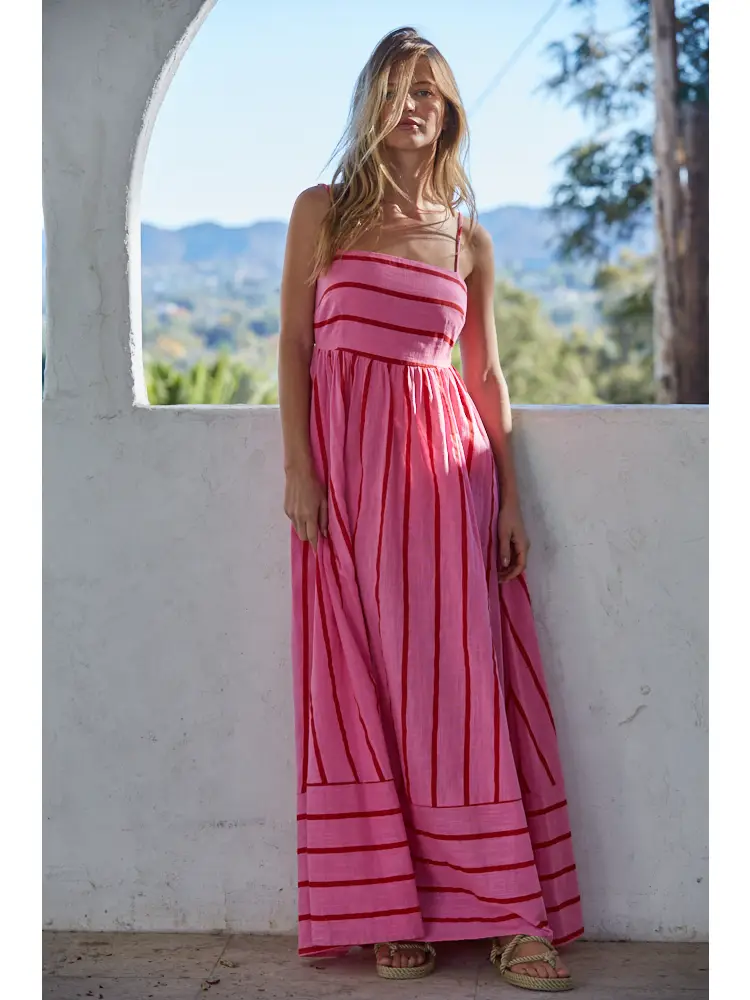 By Together Lynsey Striped Maxi Dress