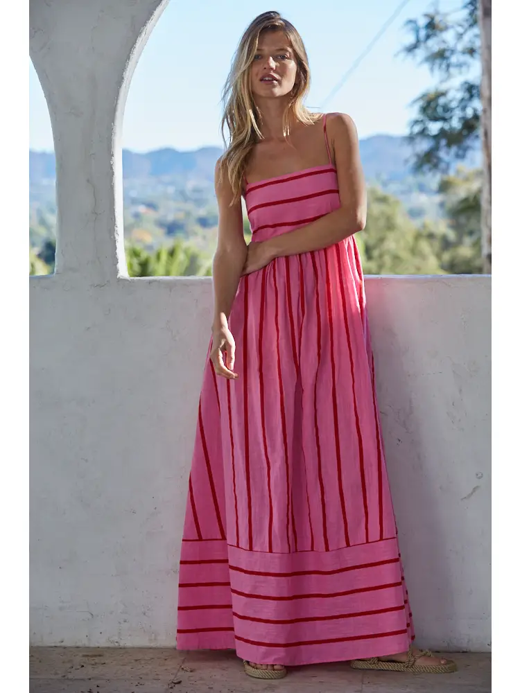 By Together Lynsey Striped Maxi Dress