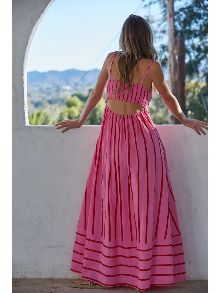 By Together Lynsey Striped Maxi Dress