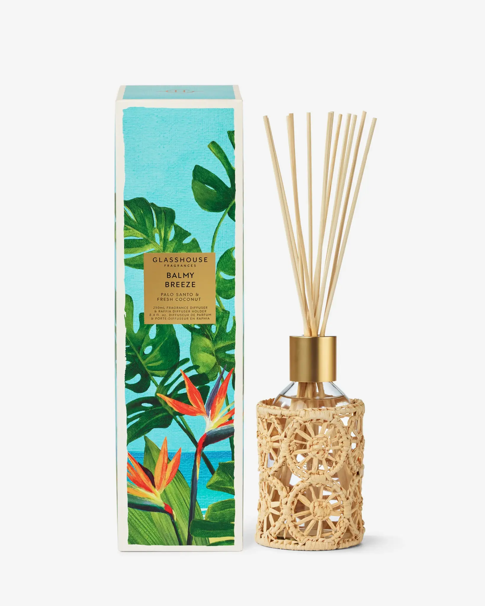Glasshouse Fragrances Balmy Breeze 8.4oz Diffuser