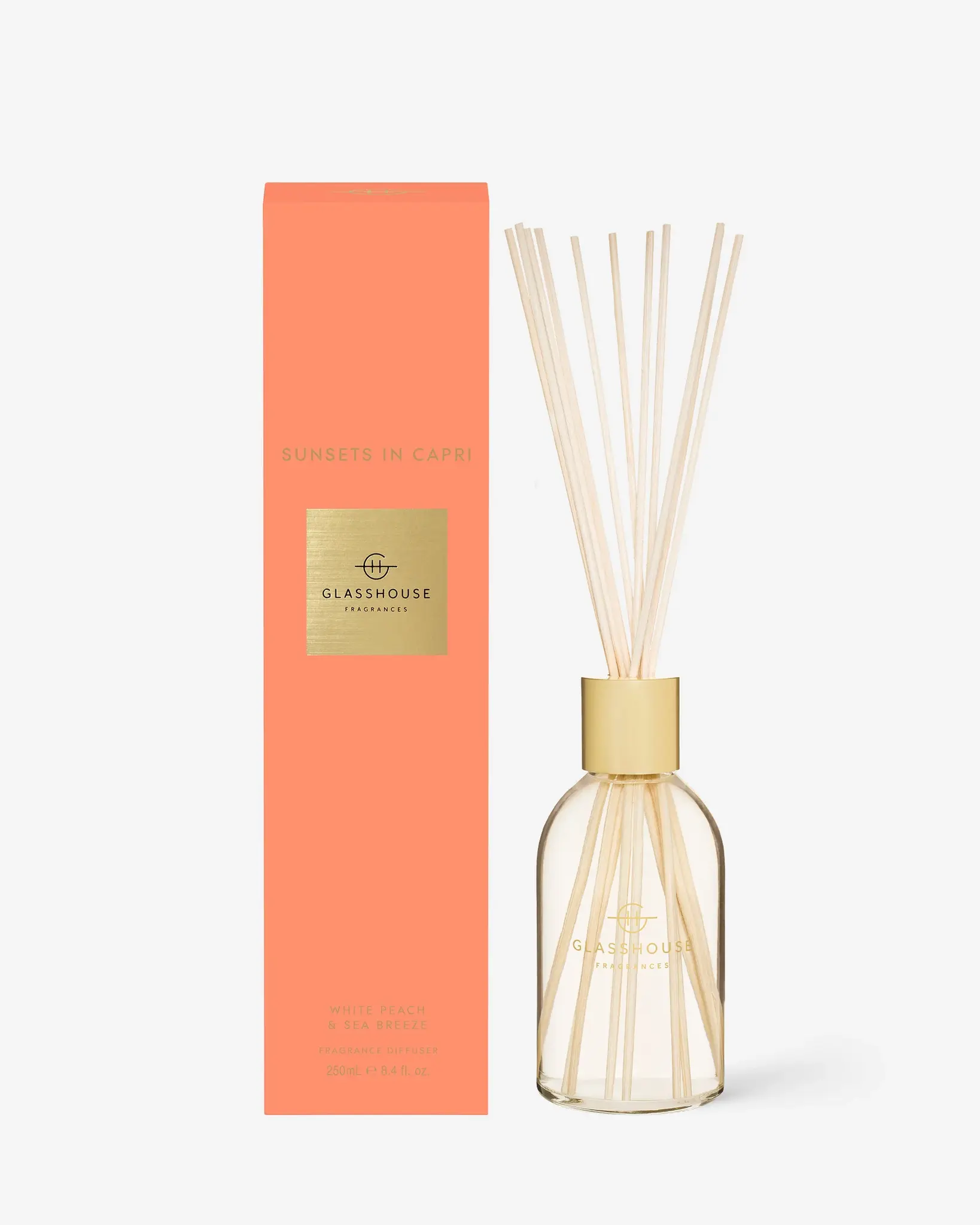 Glasshouse Fragrances Sunsets in Capri 8.4oz Diffuser