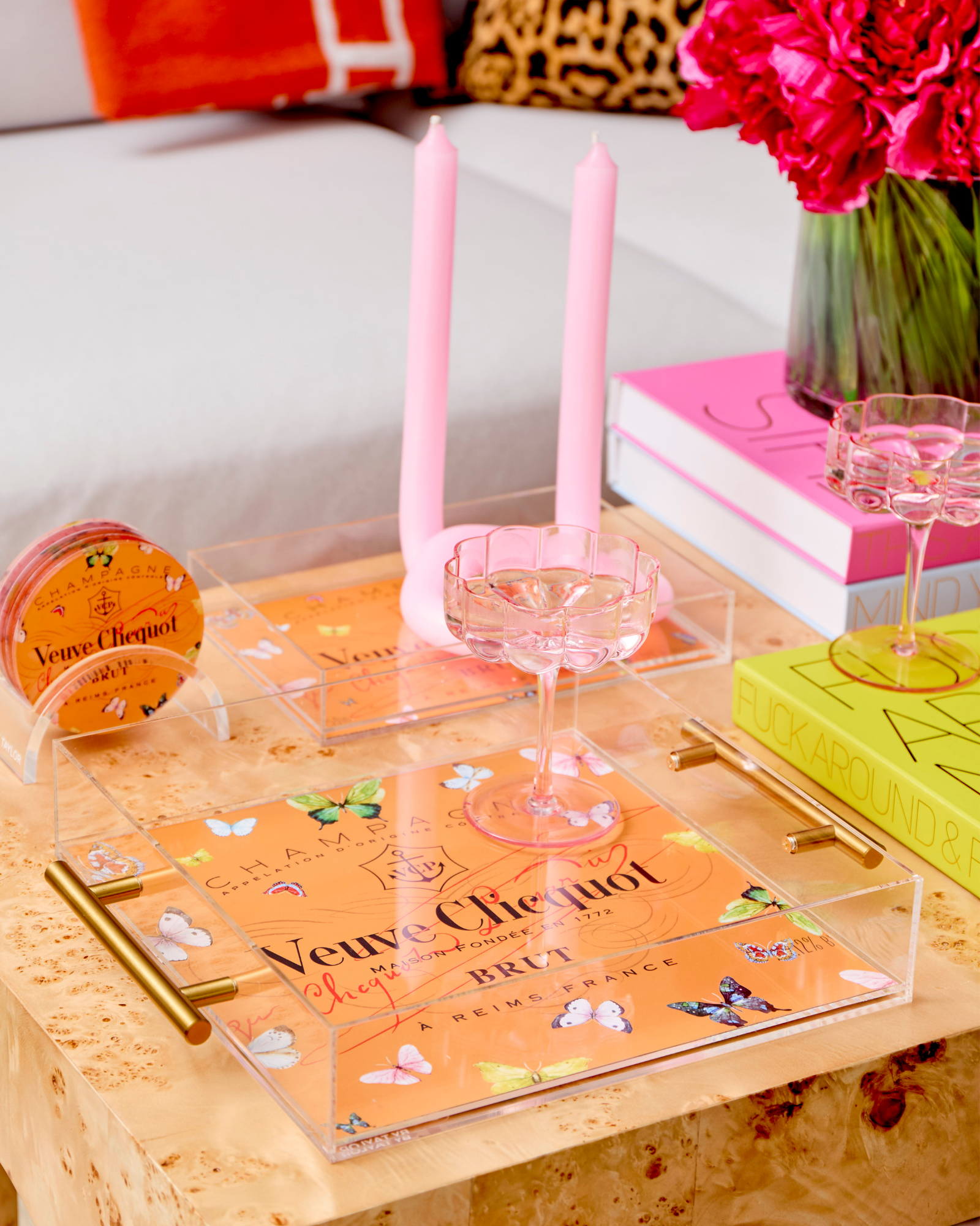 tart BY TAYLOR Rose Butterfly Large Tray