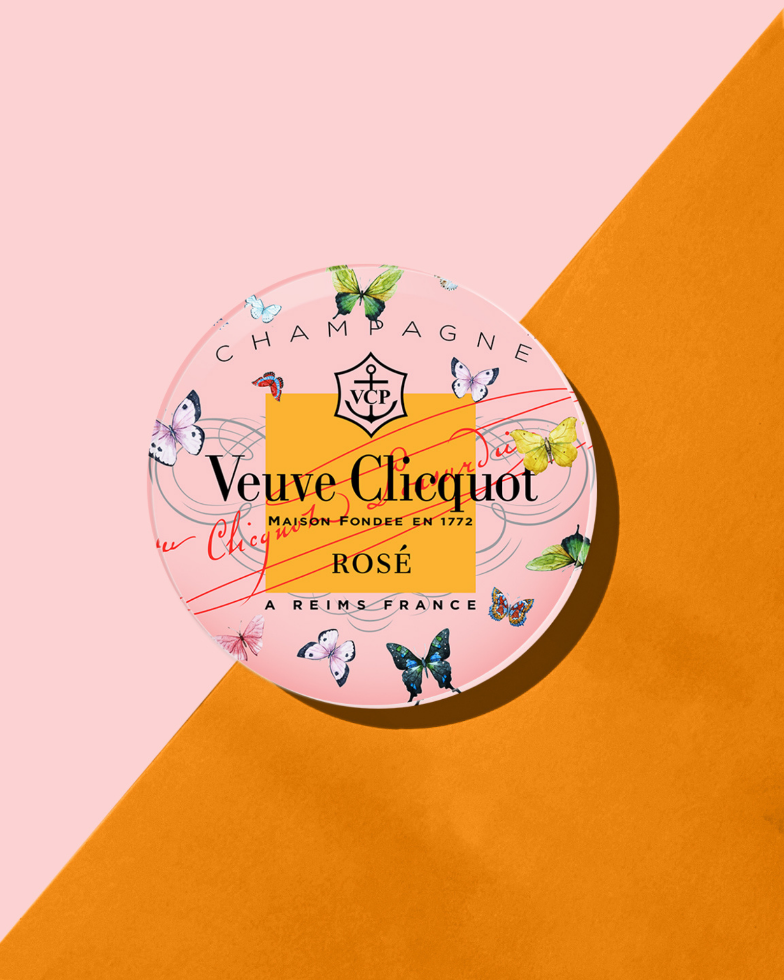 tart BY TAYLOR Rose Butterfly Coaster