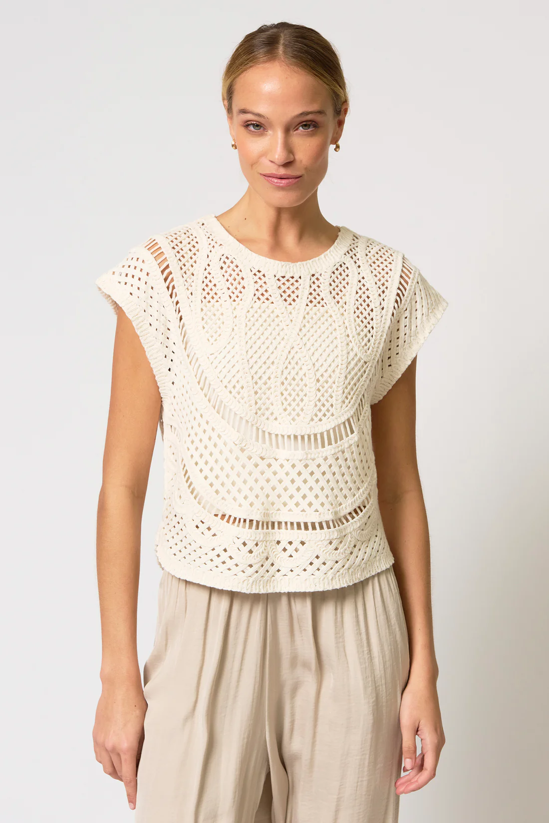 Central Park West Ember Machine Crochet Top