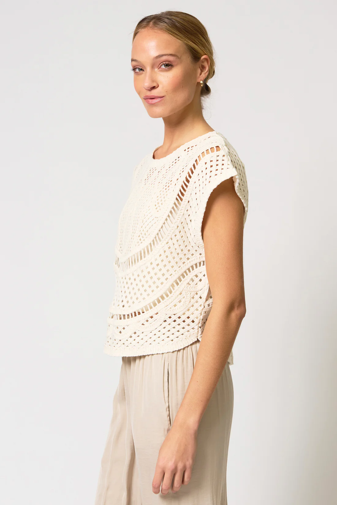 Central Park West Ember Machine Crochet Top