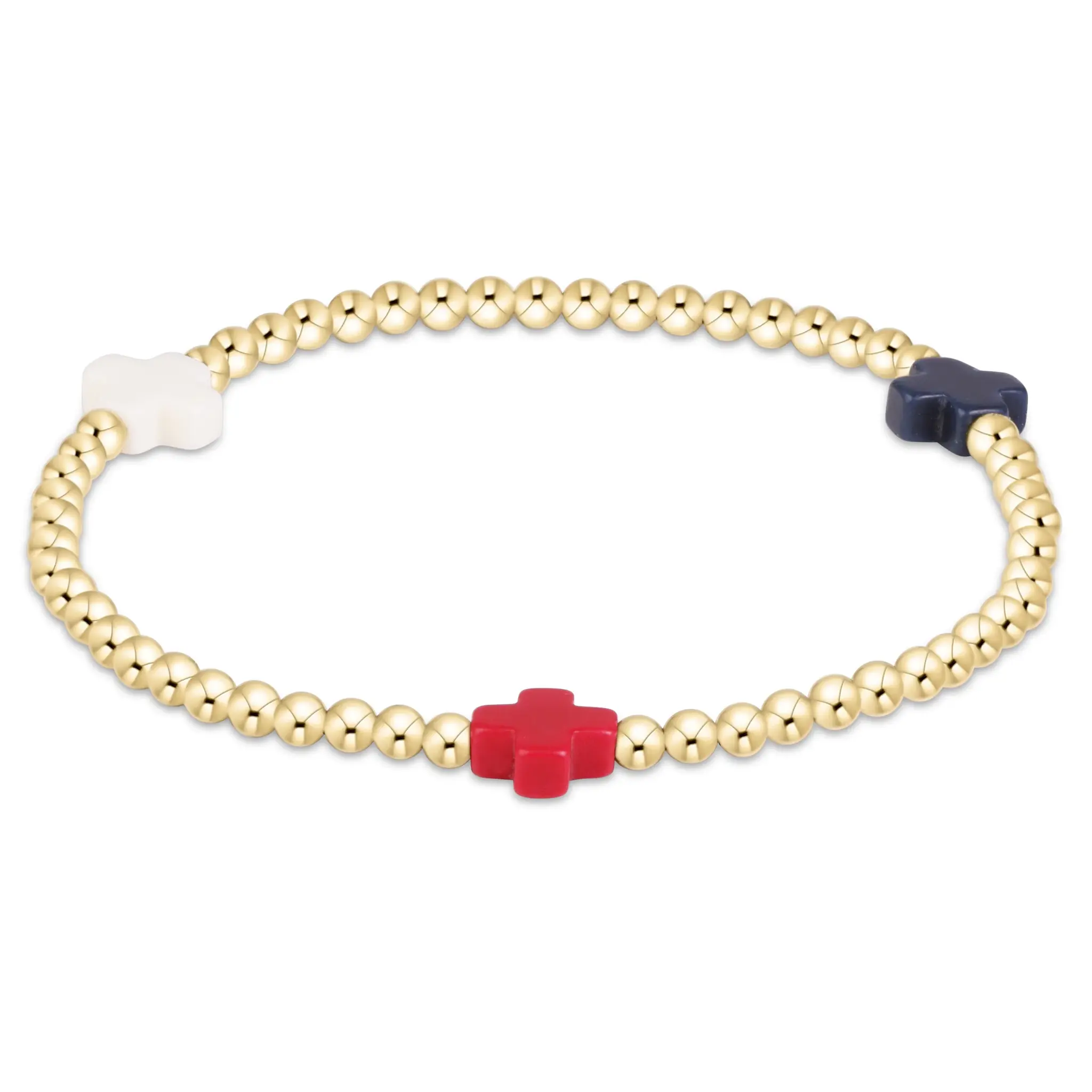 enewton Signature Cross 3mm Gold Bracelet