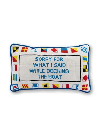 Furbish Studio Docking the Boat Pillow