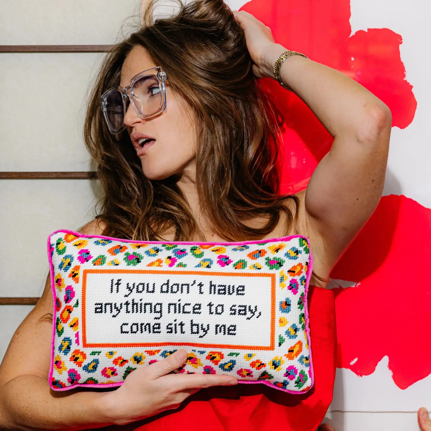 Furbish Studio Come Sit By Me Pillow