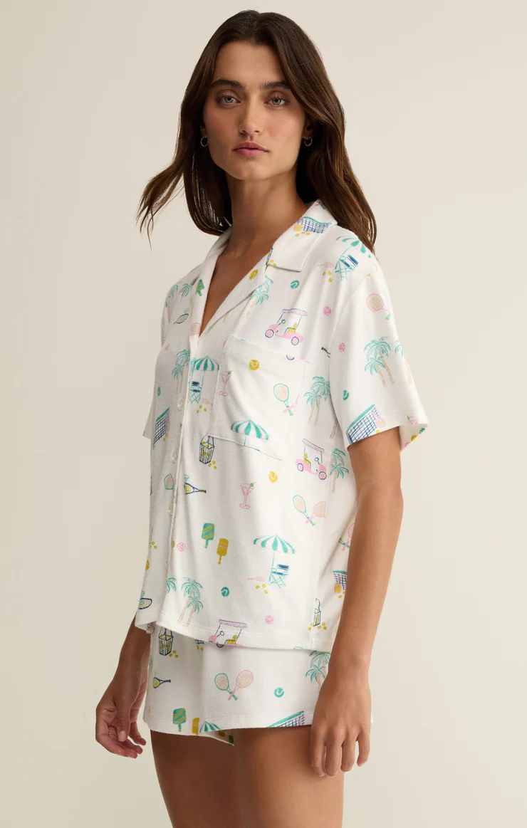 Z Supply Court Sports PJ Top