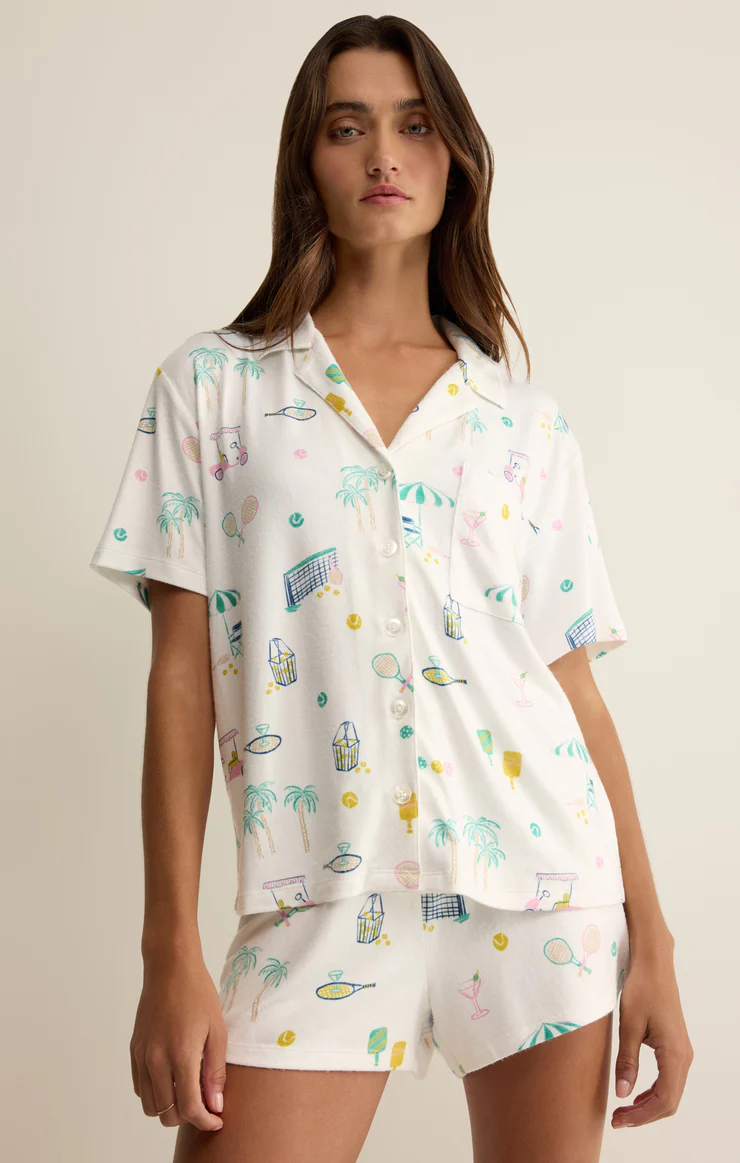 Z Supply Court Sports PJ Top