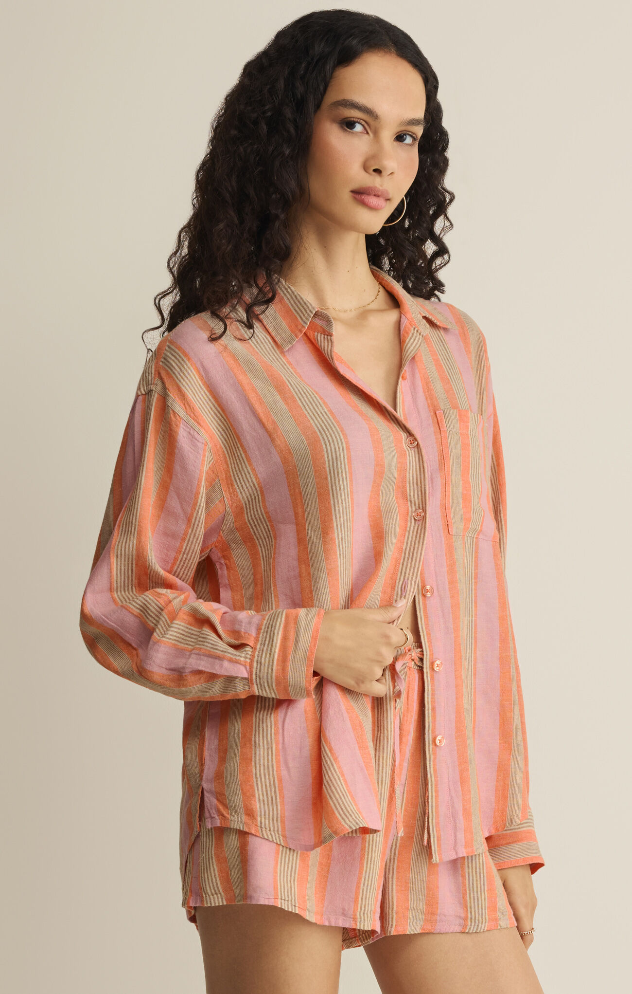 Z Supply The Perfect Striped Button Up